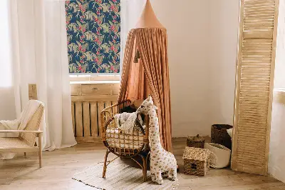 Fensterrollo für den Innenbereich mit einem Motiv von interessanten Pflanzen