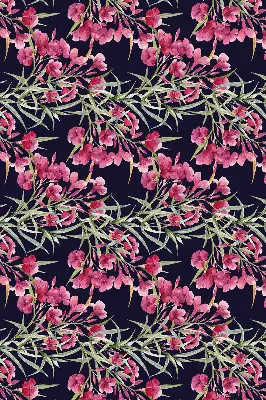 Fensterrollo mit dem Motiv einer exotischen Blume