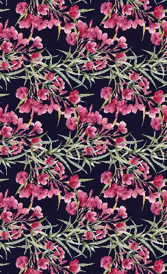 Fensterrollo mit dem Motiv einer exotischen Blume