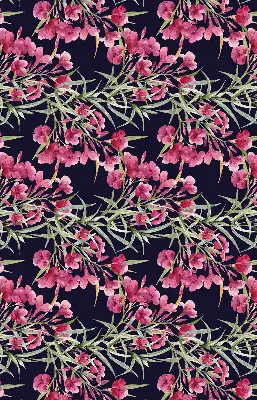 Fensterrollo mit dem Motiv einer exotischen Blume