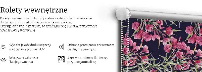 Fensterrollo mit dem Motiv einer exotischen Blume