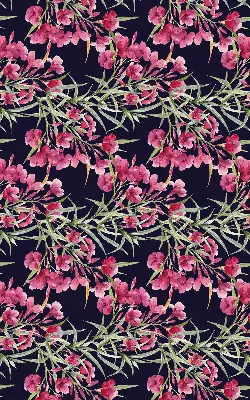 Fensterrollo mit dem Motiv einer exotischen Blume