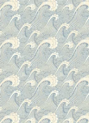 Fensterrollo für den Innenbereich mit Wasserwellen-Design