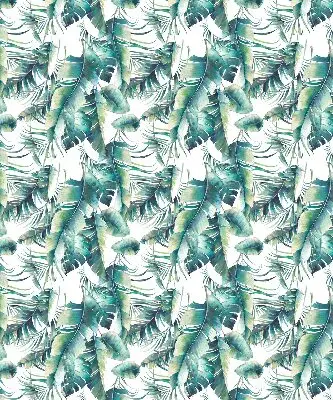 Fensterrollo mit Blättermotiv