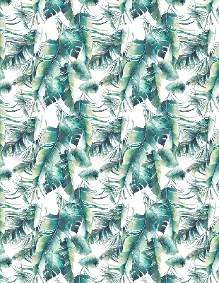 Fensterrollo mit Blättermotiv