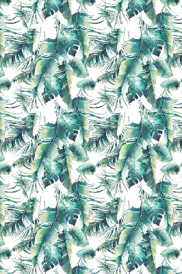 Fensterrollo mit Blättermotiv