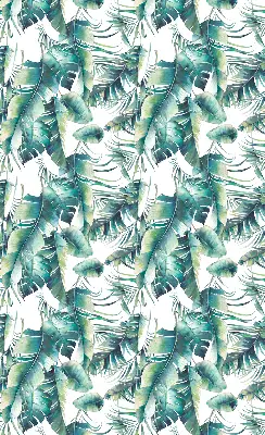 Fensterrollo mit Blättermotiv