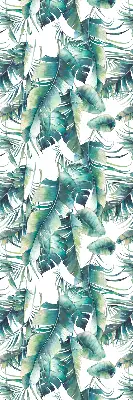 Fensterrollo mit Blättermotiv