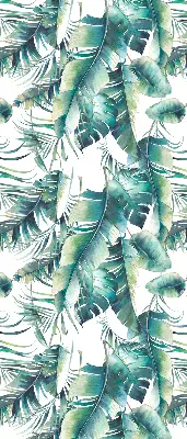 Fensterrollo mit Blättermotiv