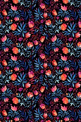 Fensterrollo für den Innenbereich mit Mohnblumenmotiv