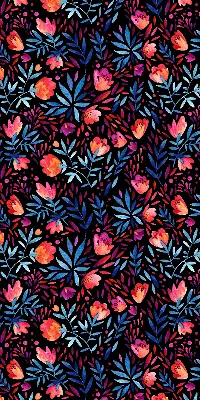 Fensterrollo für den Innenbereich mit Mohnblumenmotiv