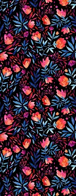 Fensterrollo für den Innenbereich mit Mohnblumenmotiv