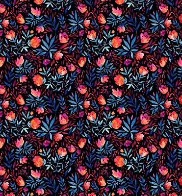 Fensterrollo für den Innenbereich mit Mohnblumenmotiv