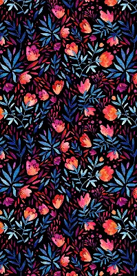 Fensterrollo für den Innenbereich mit Mohnblumenmotiv