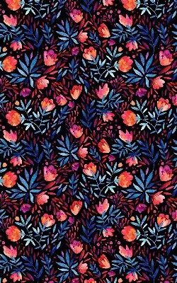Fensterrollo für den Innenbereich mit Mohnblumenmotiv