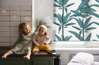 Rollo mit Palmenblätter-Design