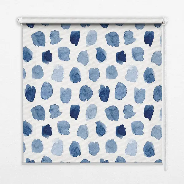 Rollo in blauer Farbe