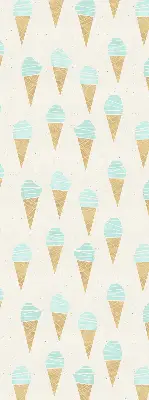 Rollo für Fenster mit Eiscreme in der Waffel Motiv