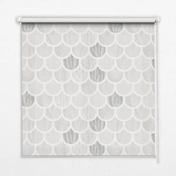 Fensterrollo in der Farbe Graustufen