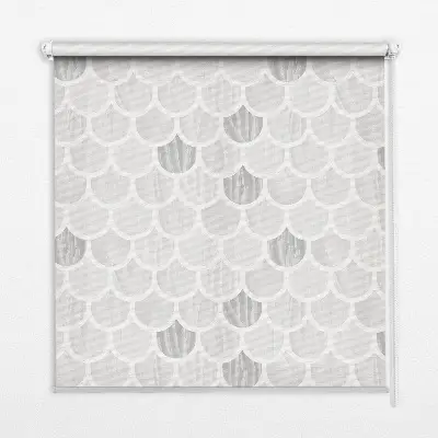 Fensterrollo in der Farbe Graustufen