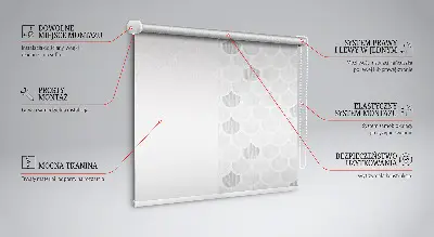 Fensterrollo in der Farbe Graustufen