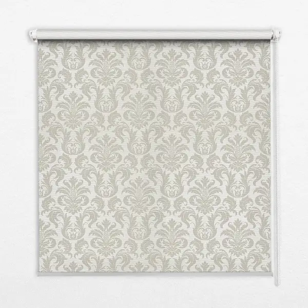 Fensterrollo innen mit beigem Muster
