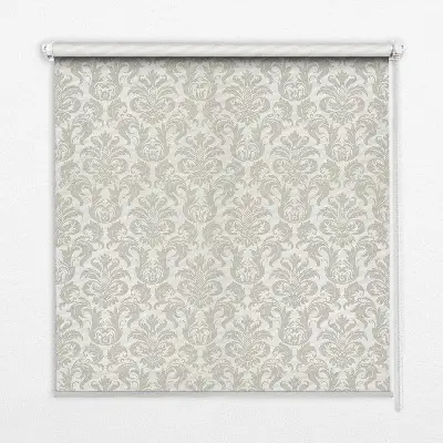 Fensterrollo innen mit beigem Muster