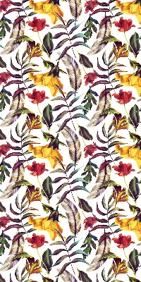 Fensterrollo für den Innenbereich mit bunten Blumenmustern