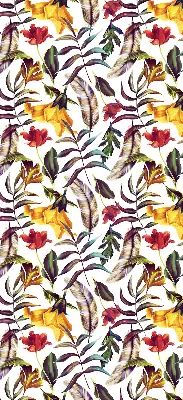 Fensterrollo für den Innenbereich mit bunten Blumenmustern
