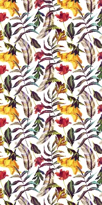 Fensterrollo für den Innenbereich mit bunten Blumenmustern