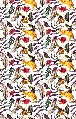Fensterrollo für den Innenbereich mit bunten Blumenmustern