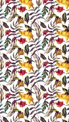Fensterrollo für den Innenbereich mit bunten Blumenmustern