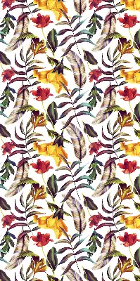Fensterrollo für den Innenbereich mit bunten Blumenmustern