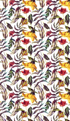 Fensterrollo für den Innenbereich mit bunten Blumenmustern