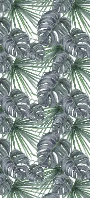 Rollo mit Blättermotiv