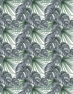 Rollo mit Blättermotiv