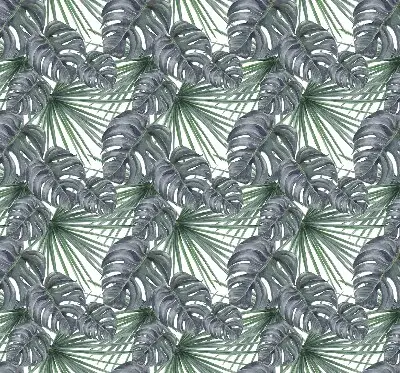 Rollo mit Blättermotiv