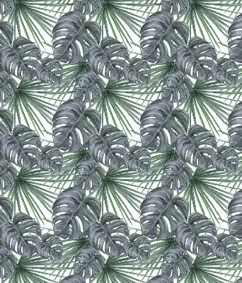 Rollo mit Blättermotiv