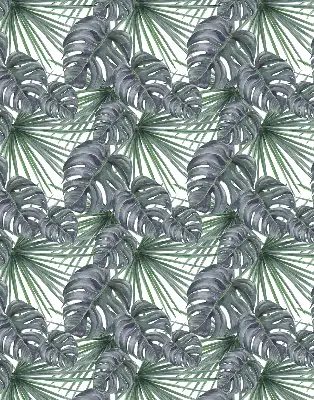 Rollo mit Blättermotiv