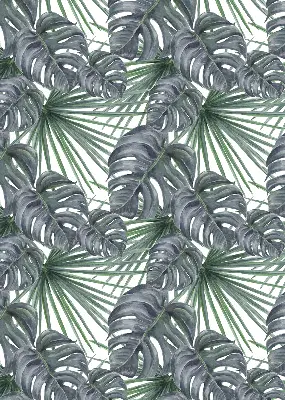 Rollo mit Blättermotiv