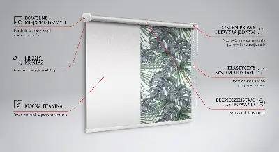 Rollo mit Blättermotiv