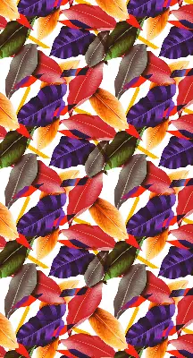 Fensterrollo für den Innenbereich mit Motiv bunte Blätter