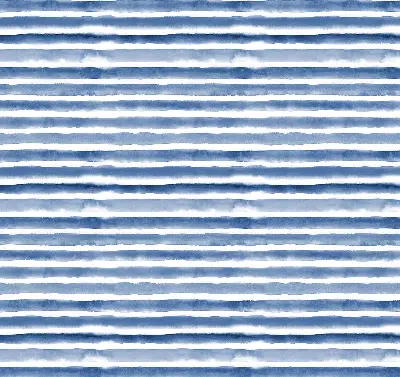 Fensterrollo mit aufgemaltem blauem Streifenmuster