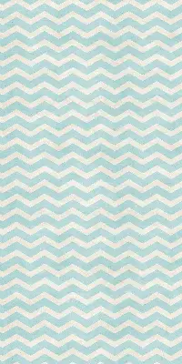 Fensterrollo für den Innenbereich mit blauem Zickzack-Muster