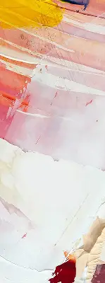 Fensterrollo für den Innenbereich als gemaltes Bild