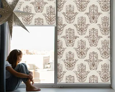 Fensterrollo für innen in der Ausführung Muster