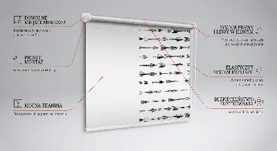 Rollo fenster mit dem Motiv Skizze der Pfeile