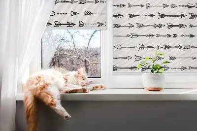 Rollo fenster mit dem Motiv Skizze der Pfeile