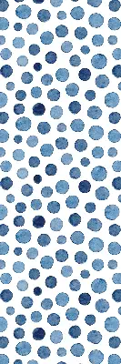 Fensterrollo mit blauem Punktemuster