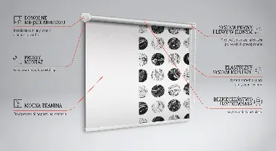 Fensterrollo in der Ausführung Graniträder